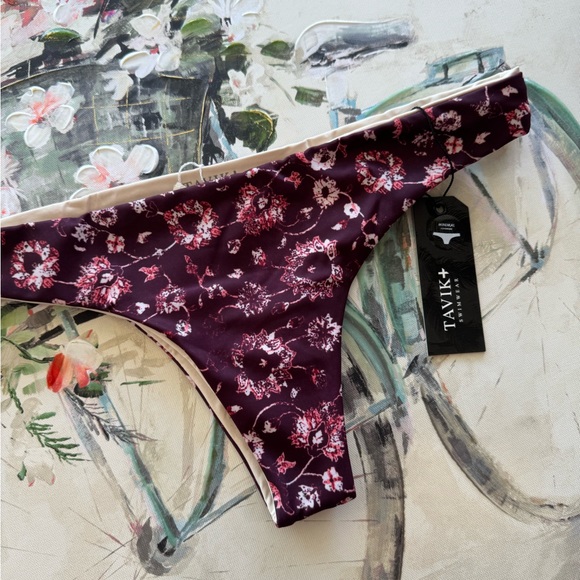 TAVIK minimal coverage Ali mini swim bottom Medina Merlot 💐 - Picture 4 of 8